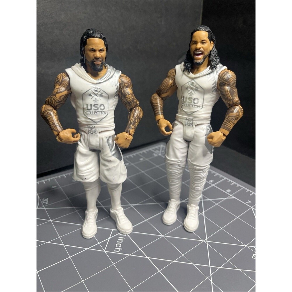 WWE Jimmy & Jey Uso Series Wrestling figures Mattel 2017 - Picture 3 of 9